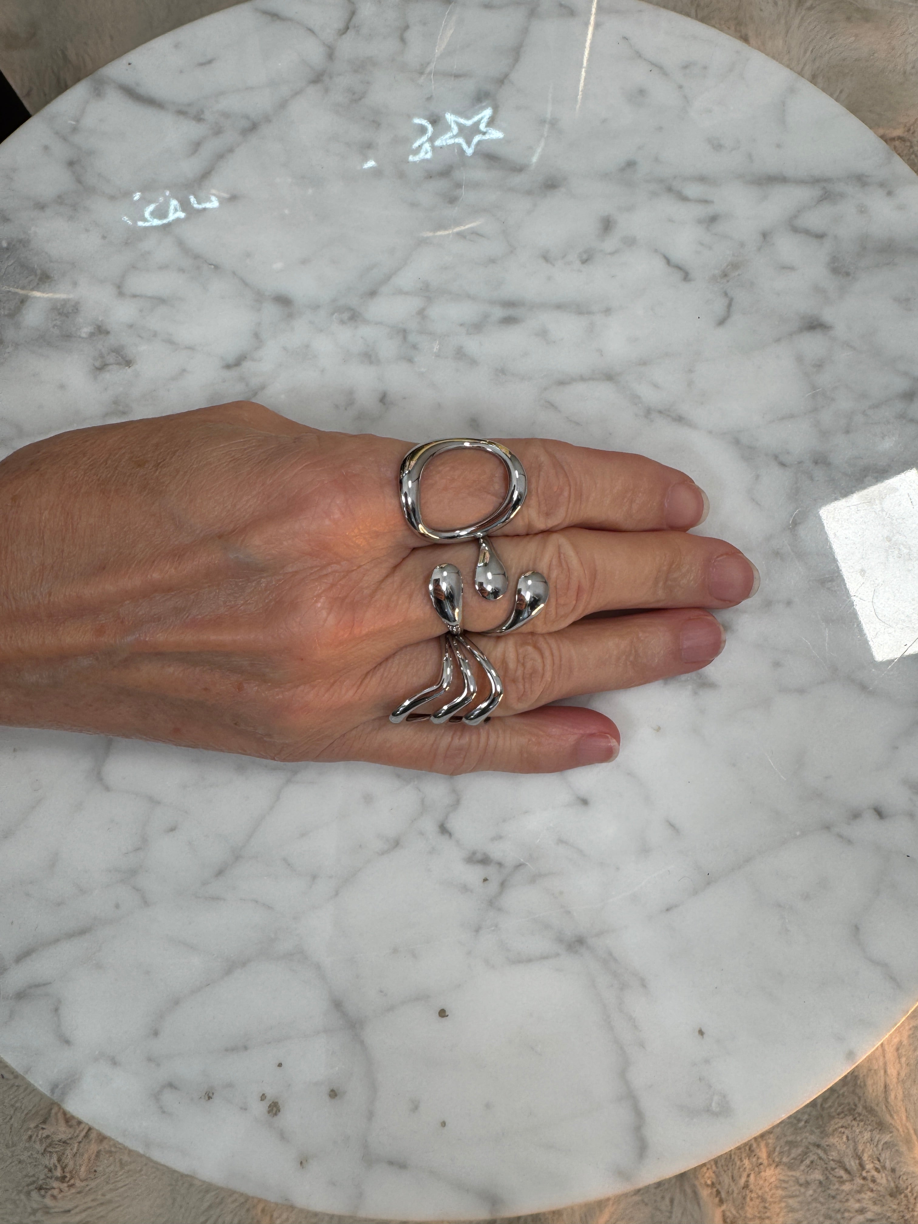 Lot de 3 Bagues Zia Argenté