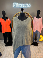 Pull Bouclettes Kaki Grande Taille