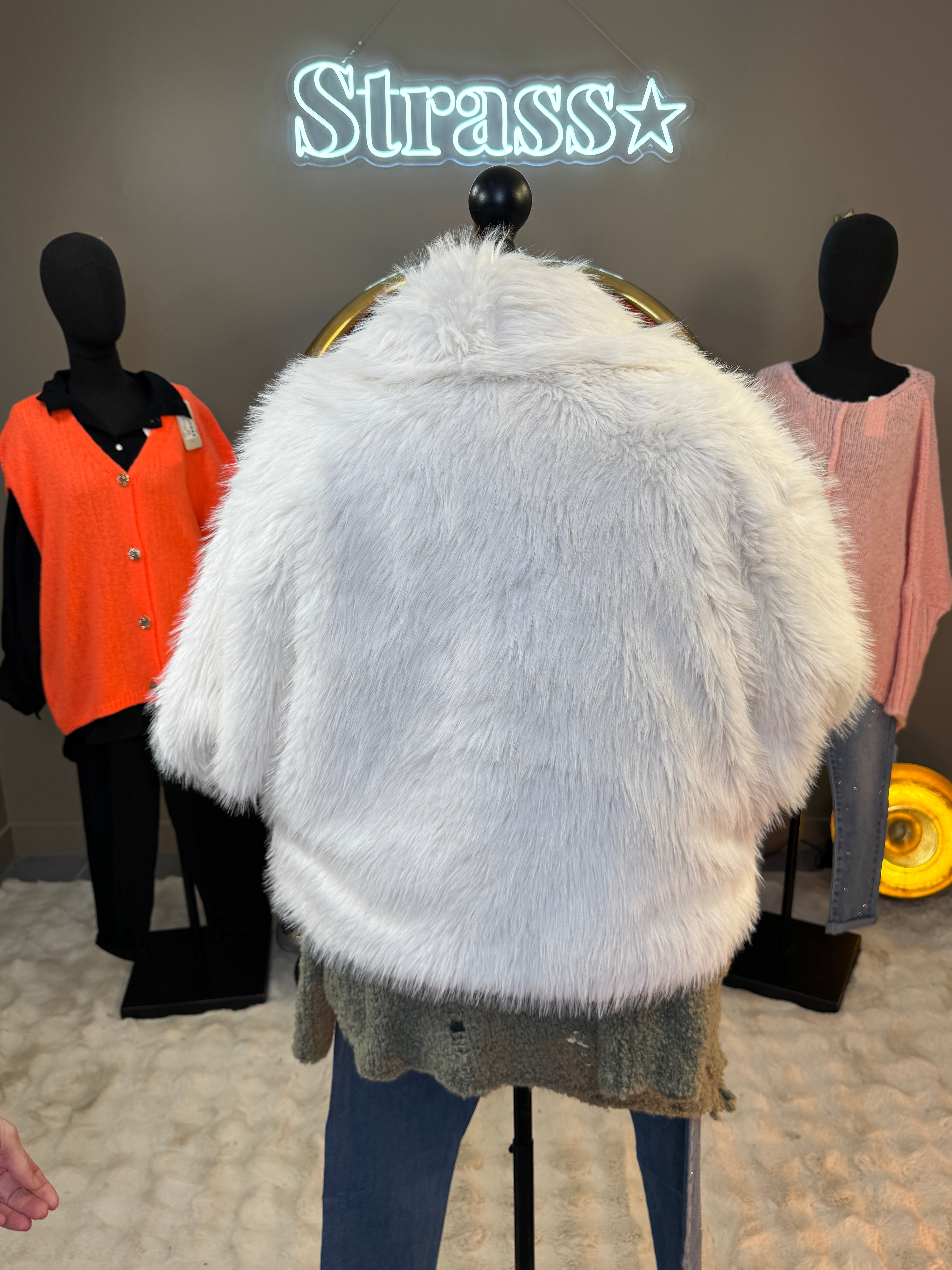 Manteau Grand Méchant Loup Blanc Grande Taille