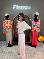 Pantalon croisé Tristan Rose