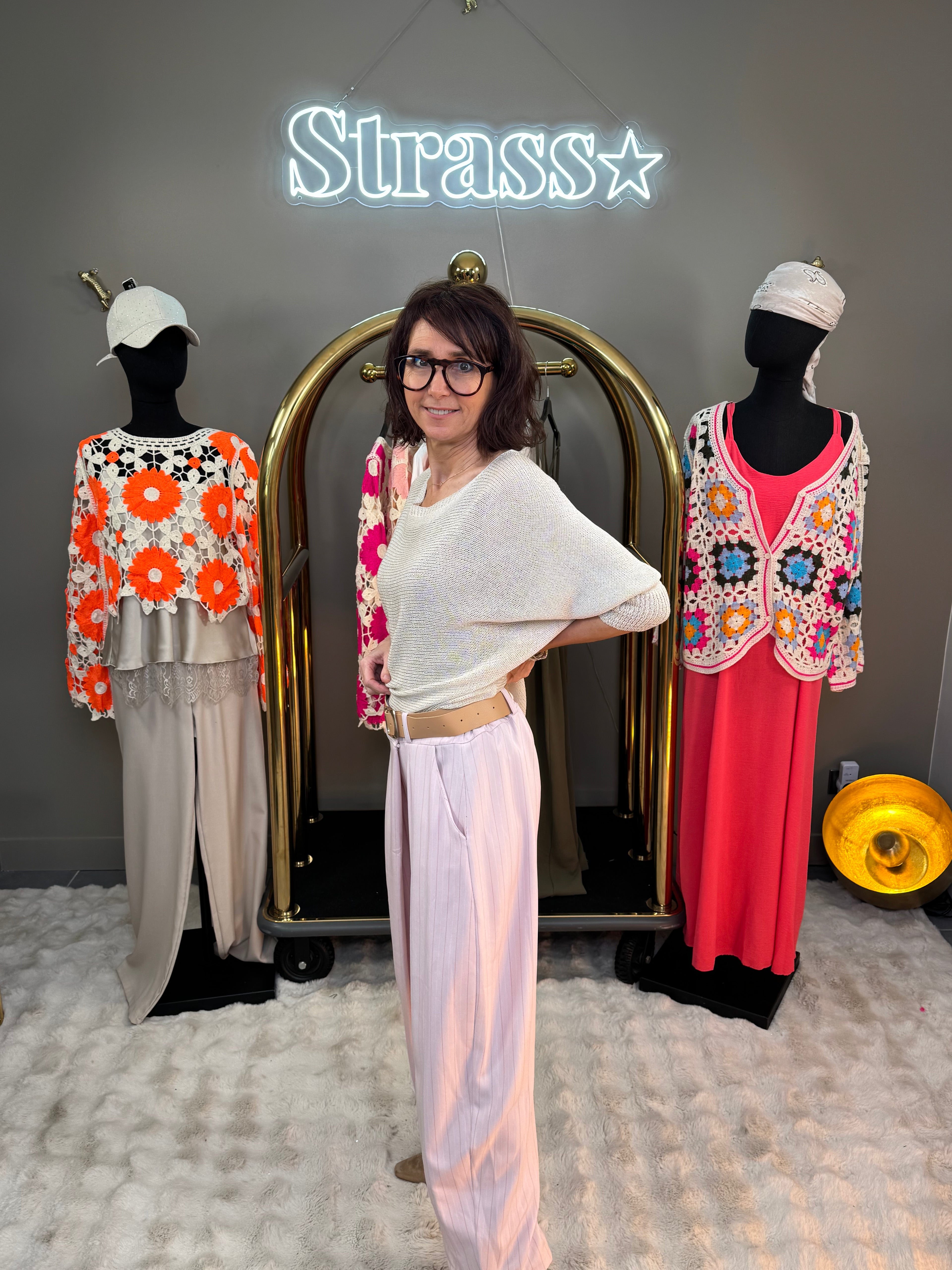 Pantalon croisé Tristan Rose