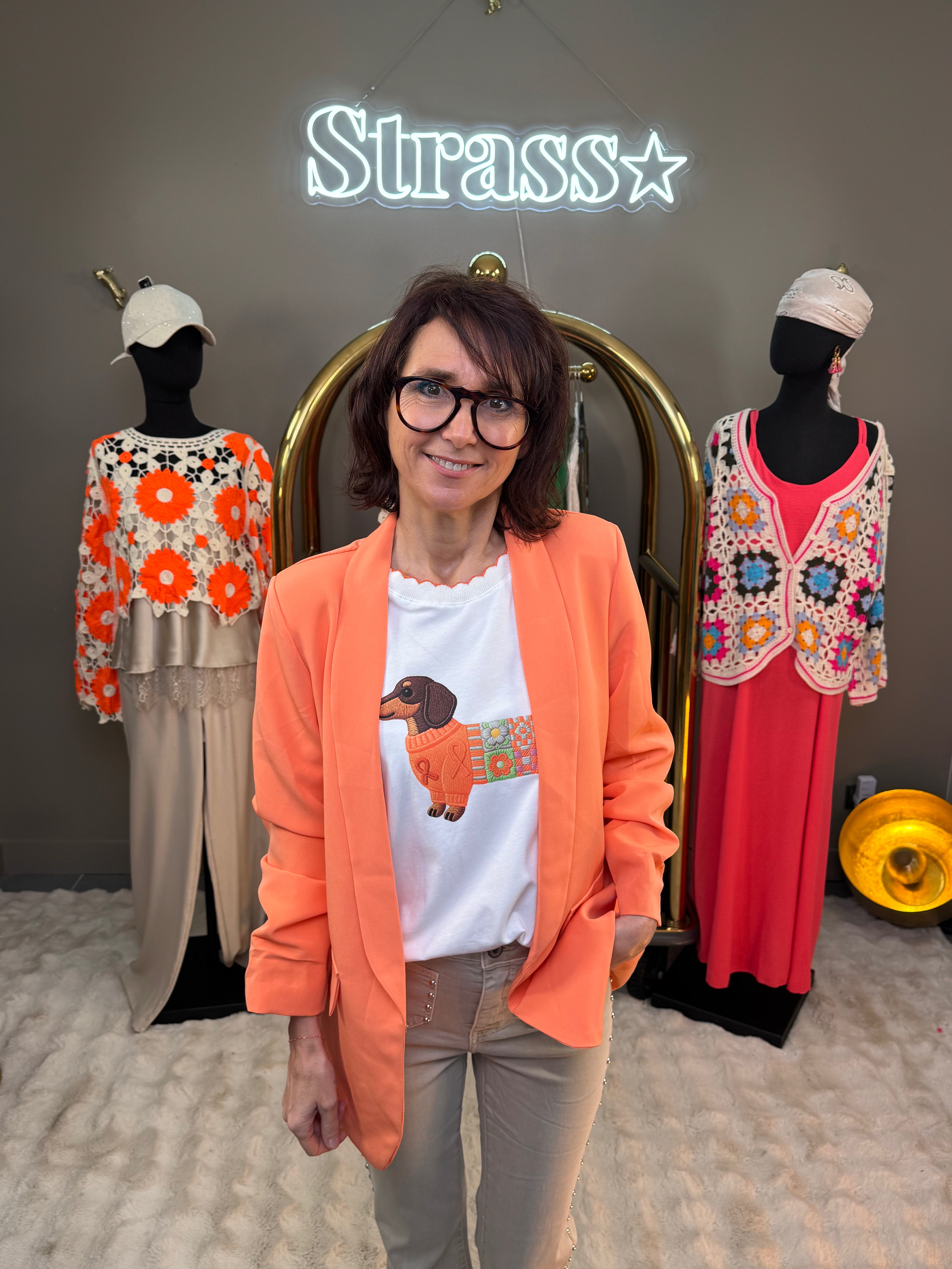 Blazer Fanta Abricot