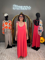 Robe Perles Corail