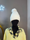 Bonnet Pompon Écrue