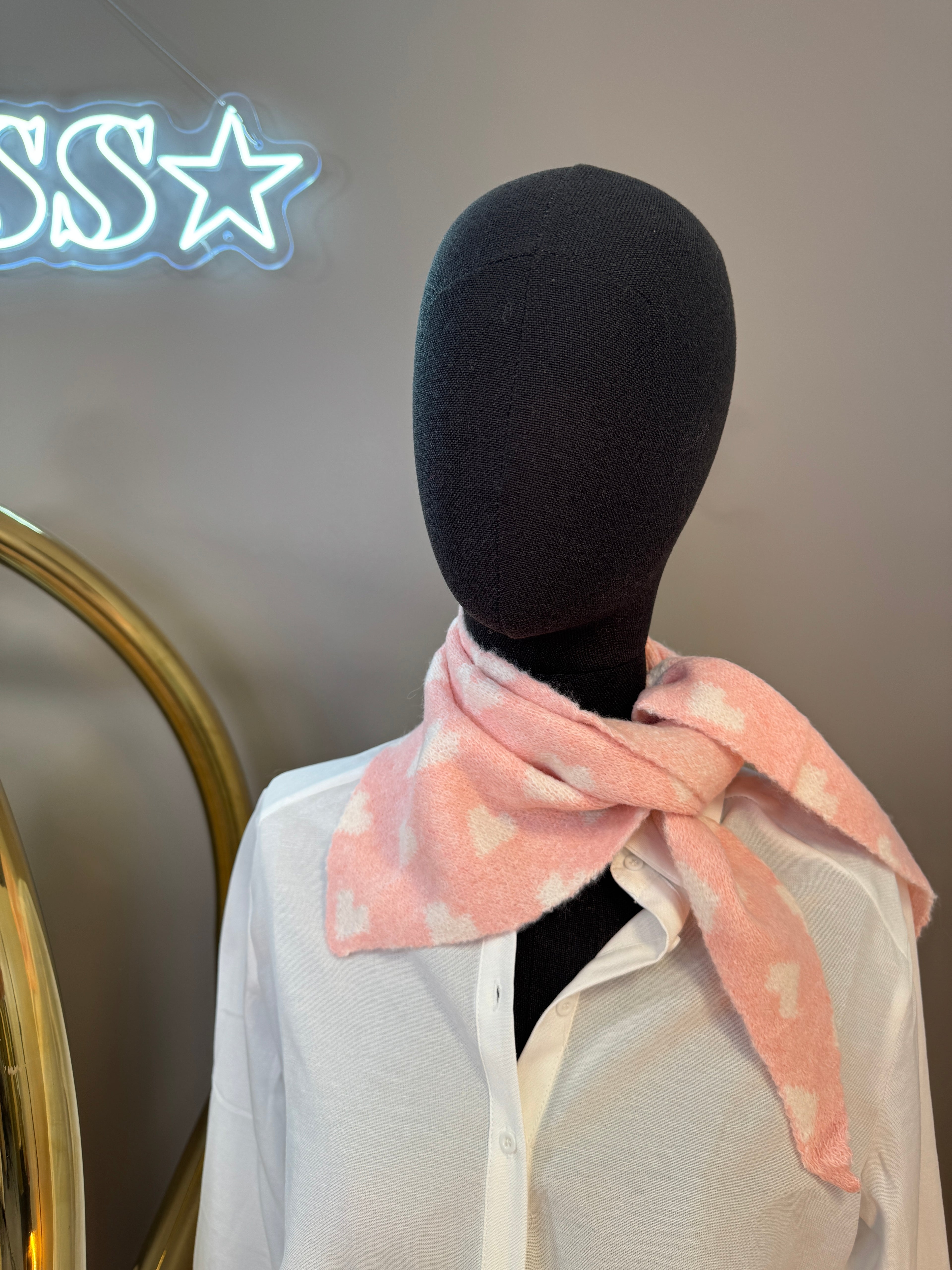 Écharpe petit Triangle Rose