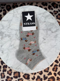 Chaussettes Lulu Le Teckel Grise