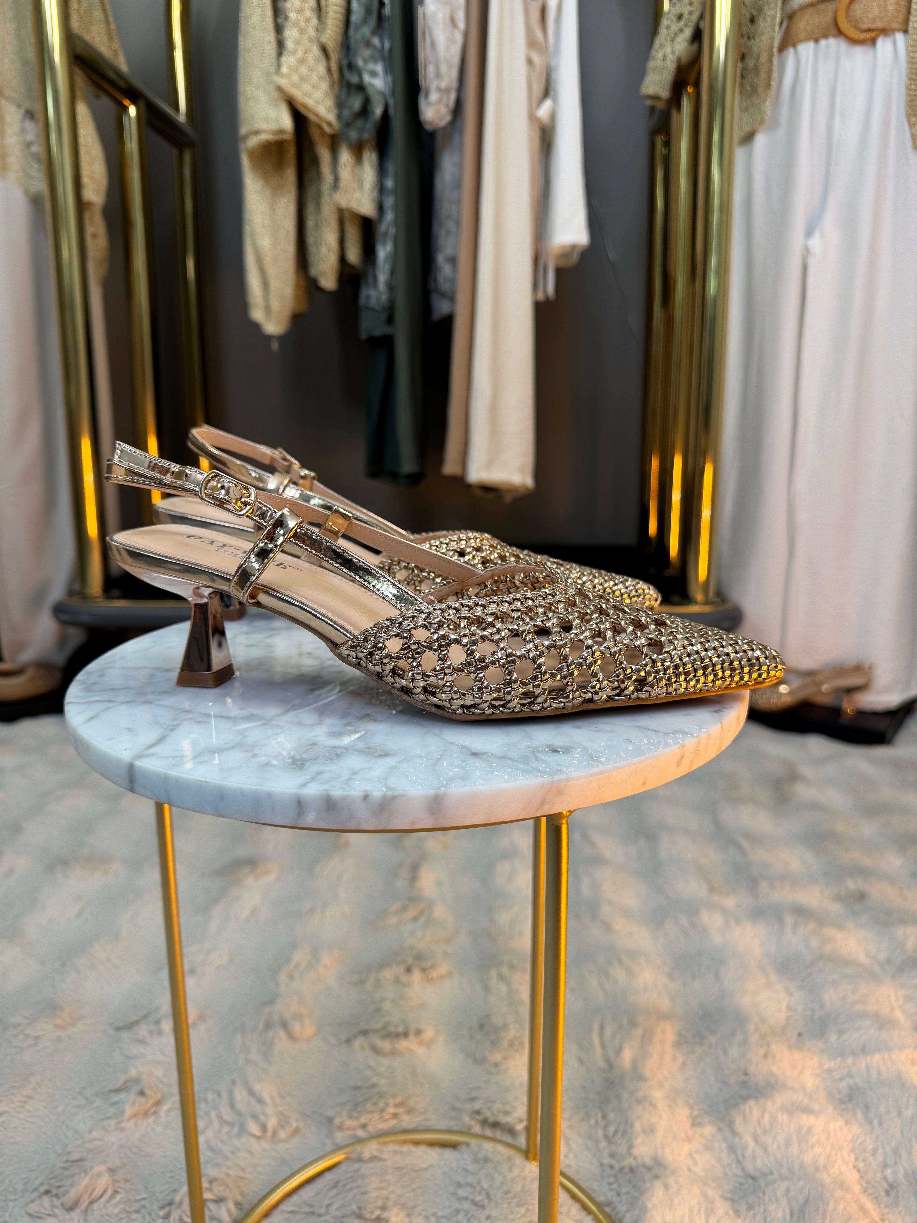 Chaussures Salomé Dorées