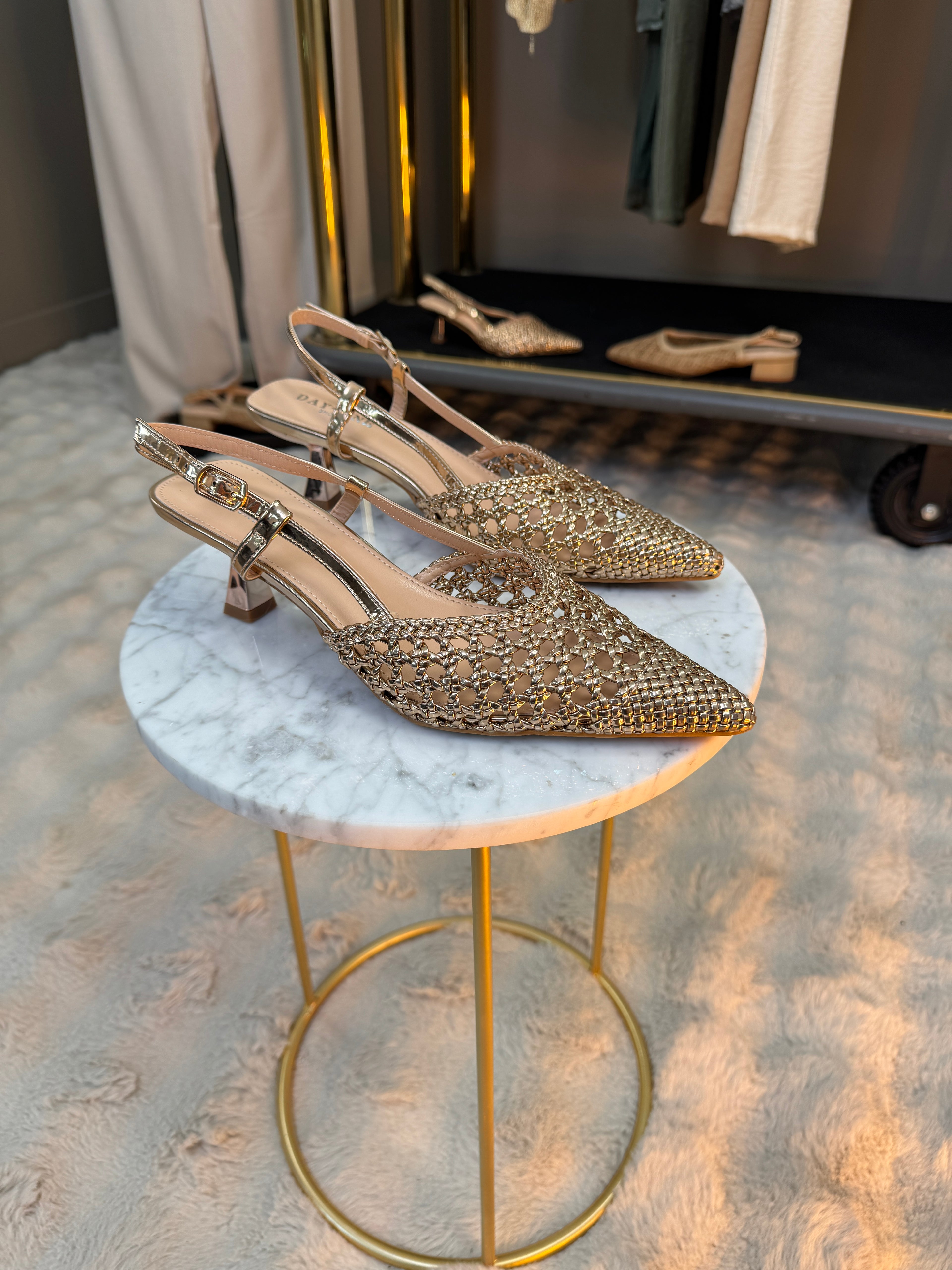 Chaussures Salomé Dorées