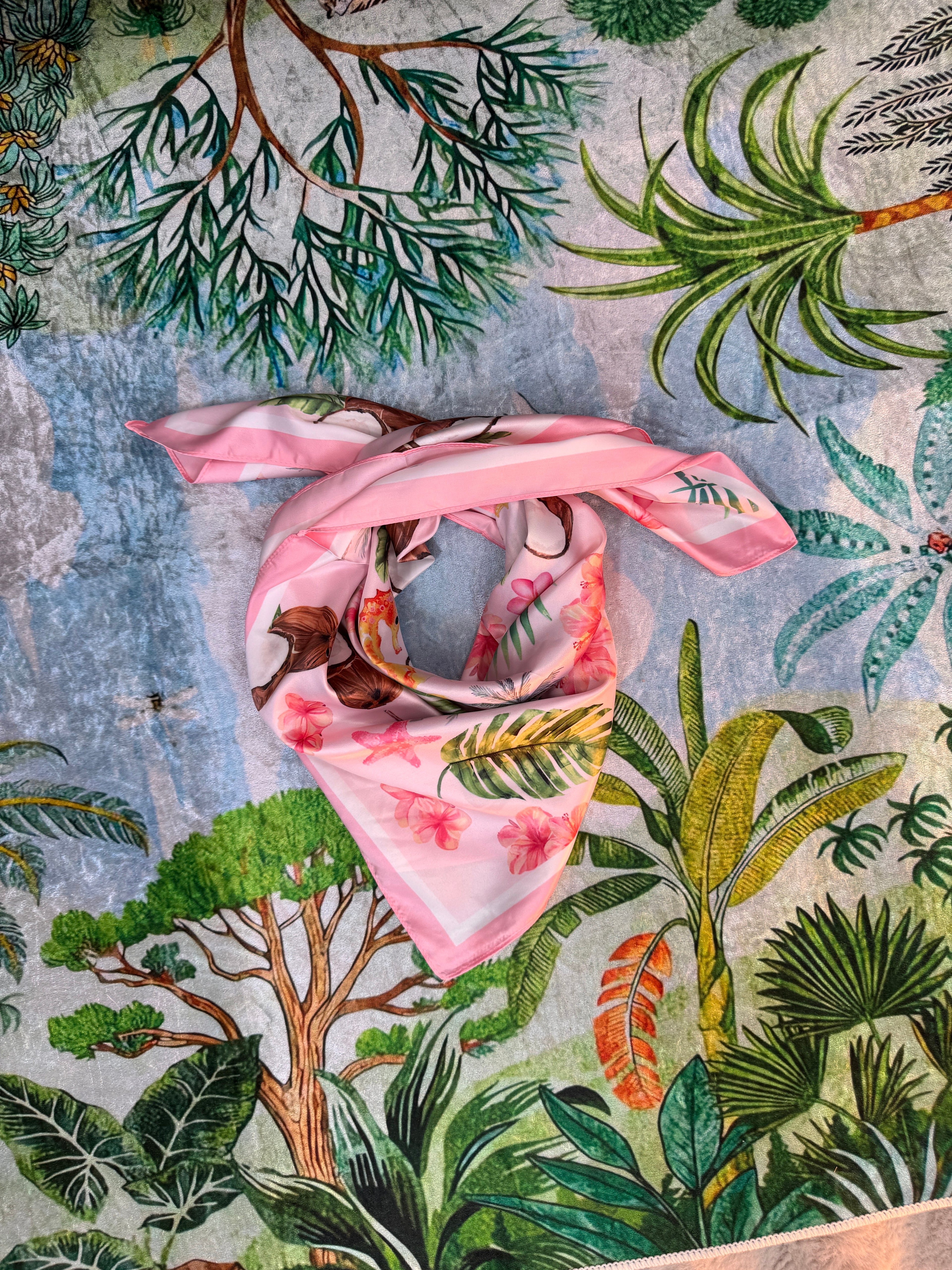Foulard Coconuts Rose