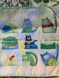 Foulard Chat Pelote Vert
