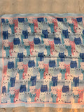 Foulard Chat Bleu