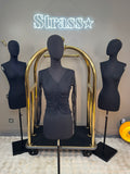 Haut dentelle V noir