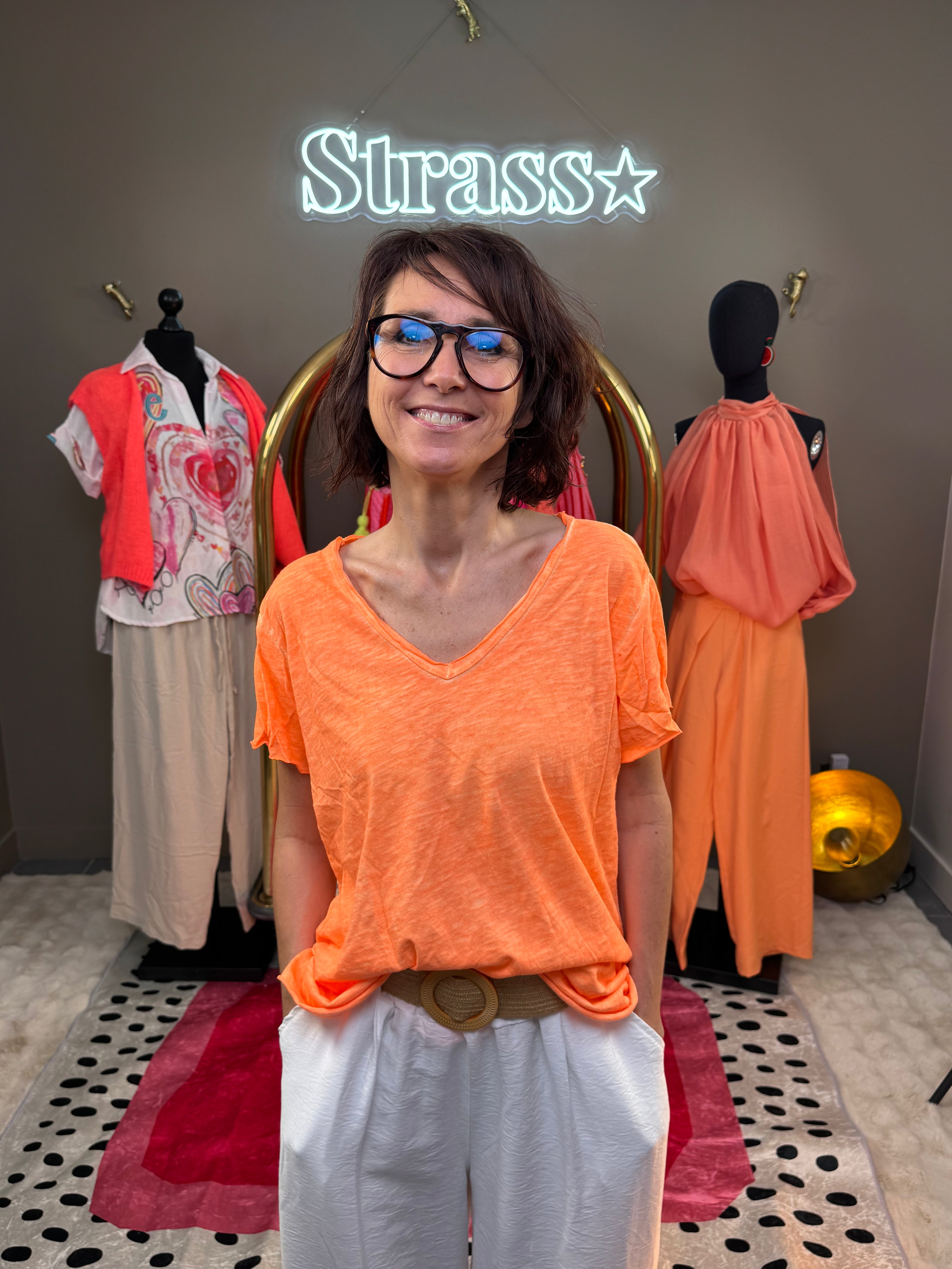 T Shirt Cool Orange Fluo
