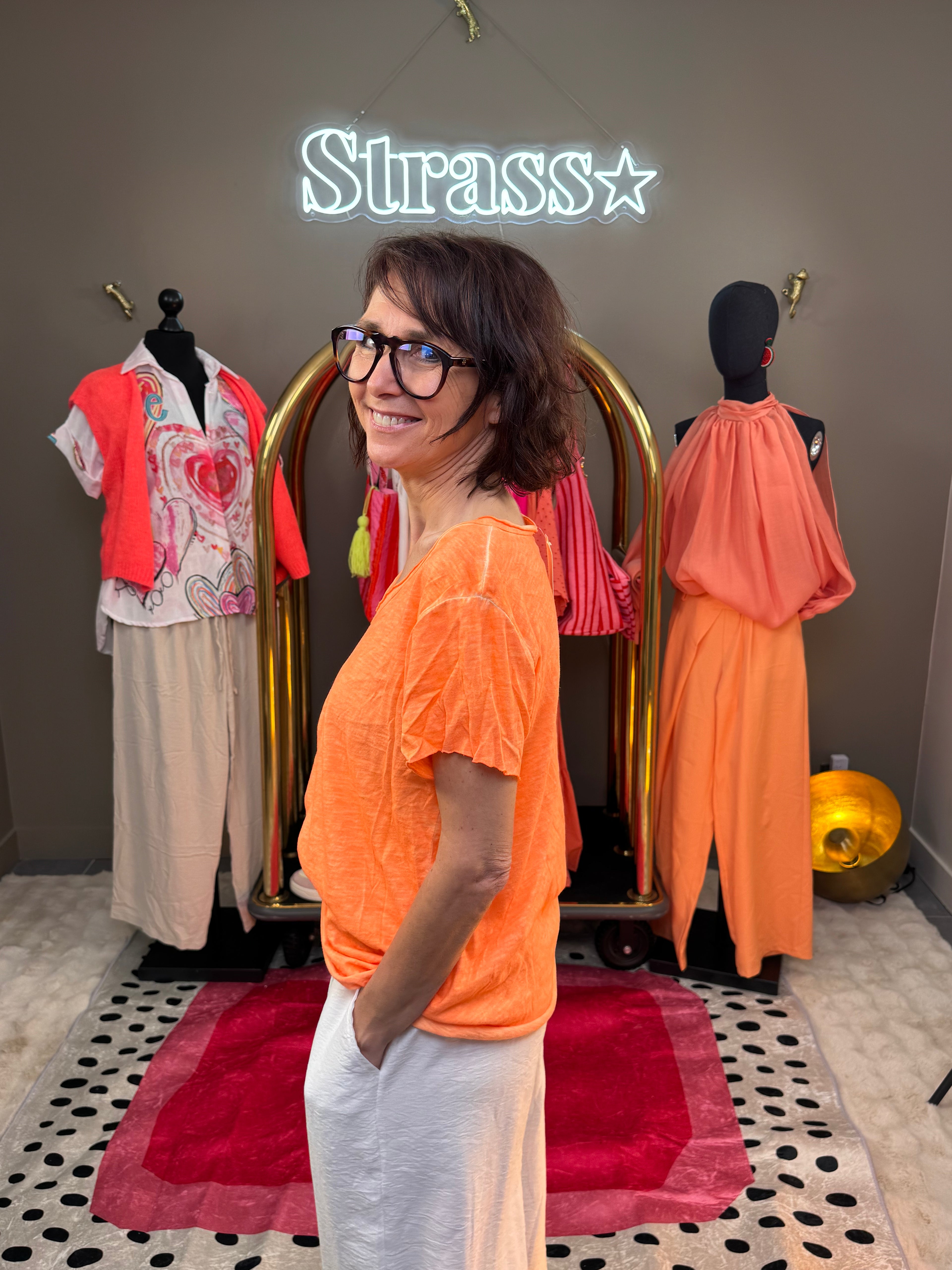 T Shirt Cool Orange Fluo