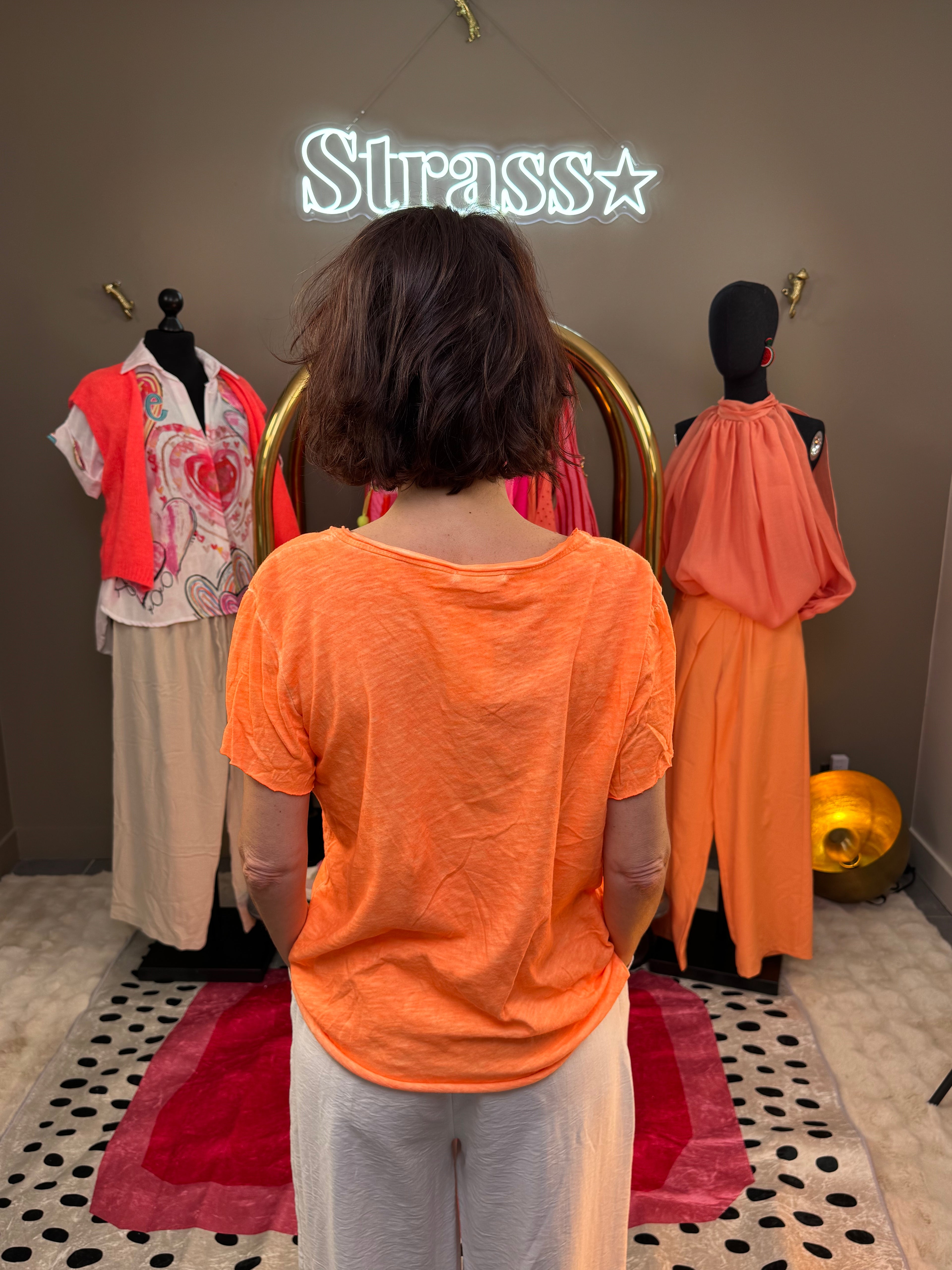 T Shirt Cool Orange Fluo