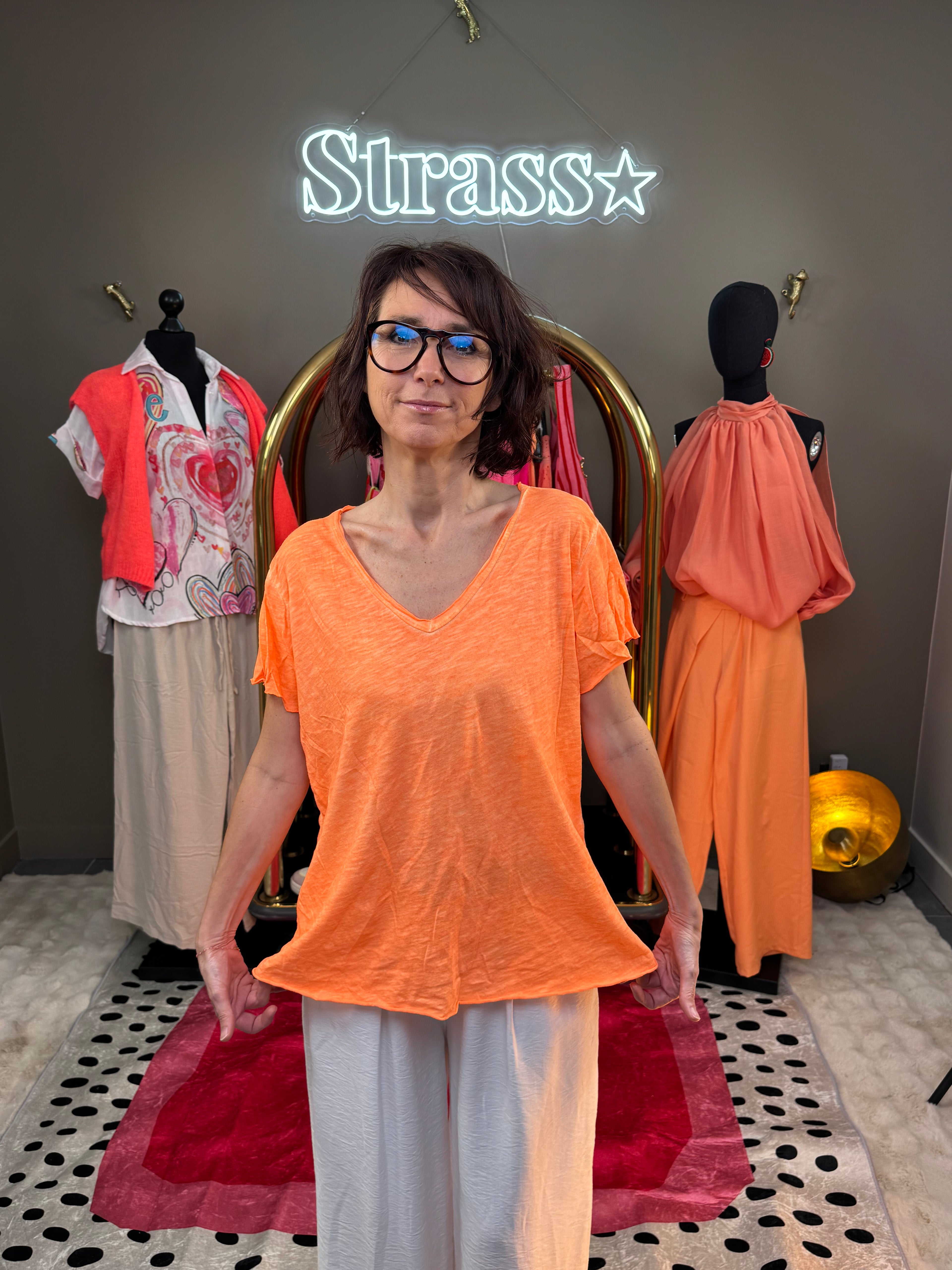 T Shirt Cool Orange Fluo