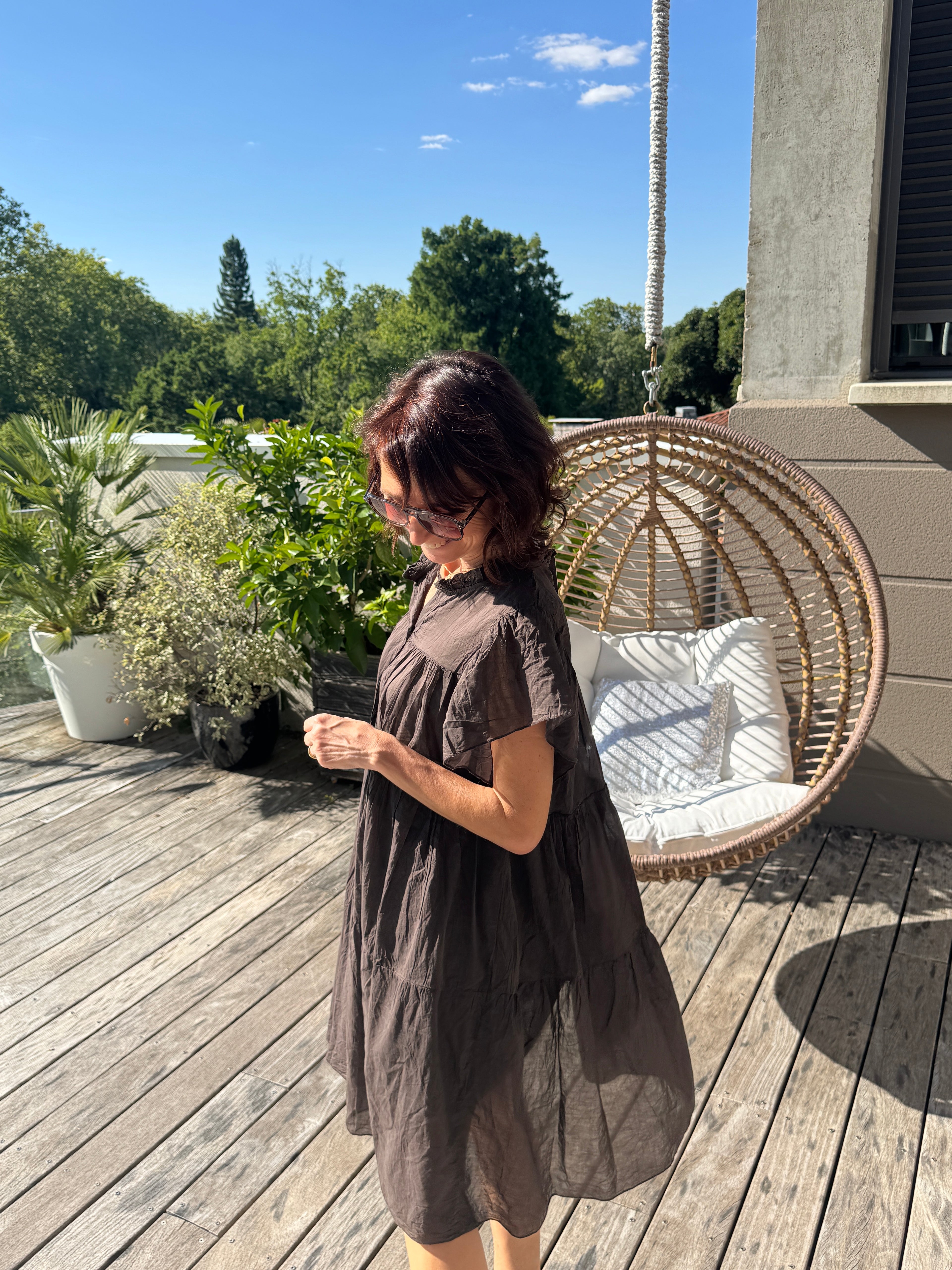 Robe Voile Légère Choco