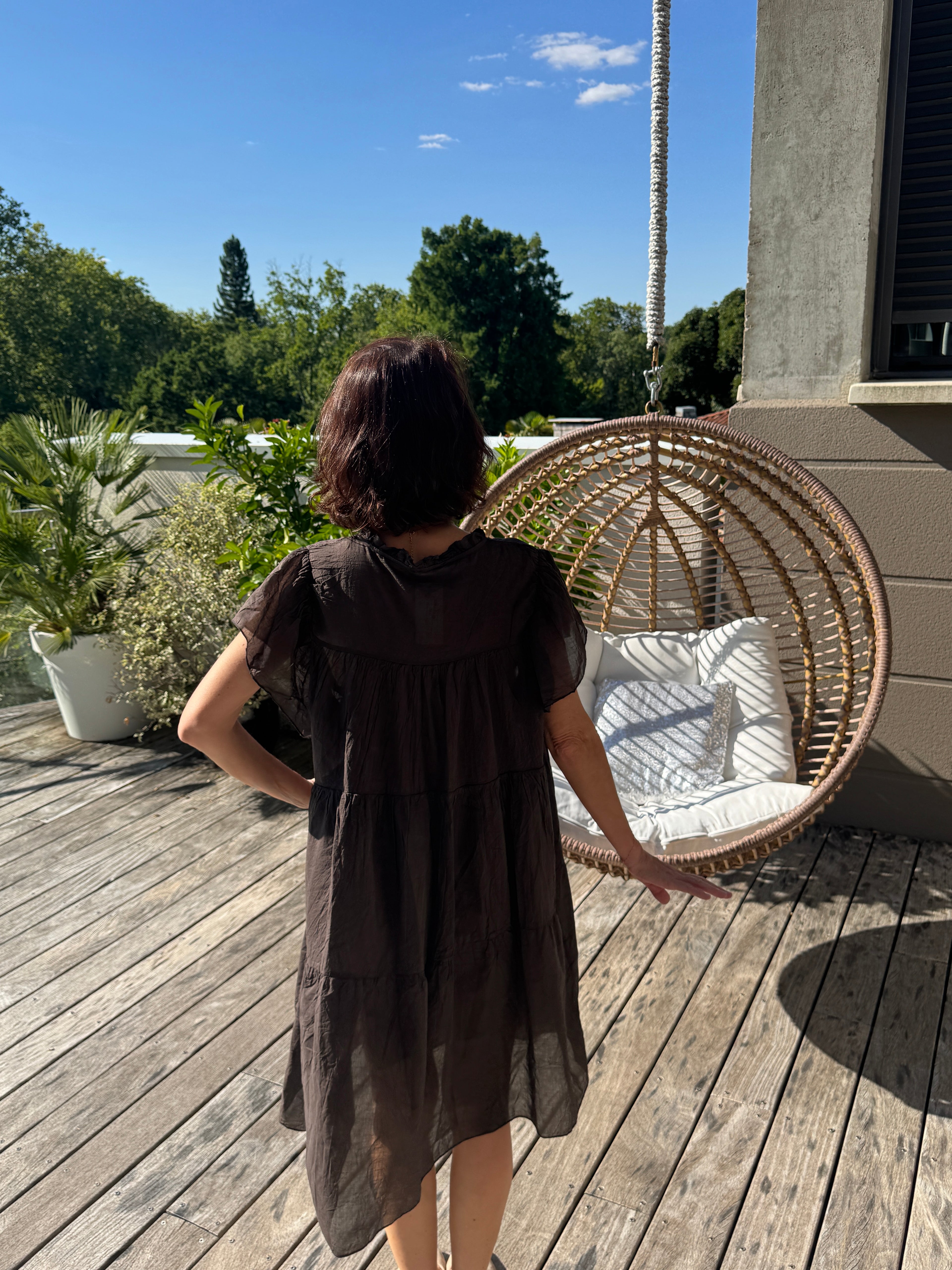 Robe Voile Légère Choco