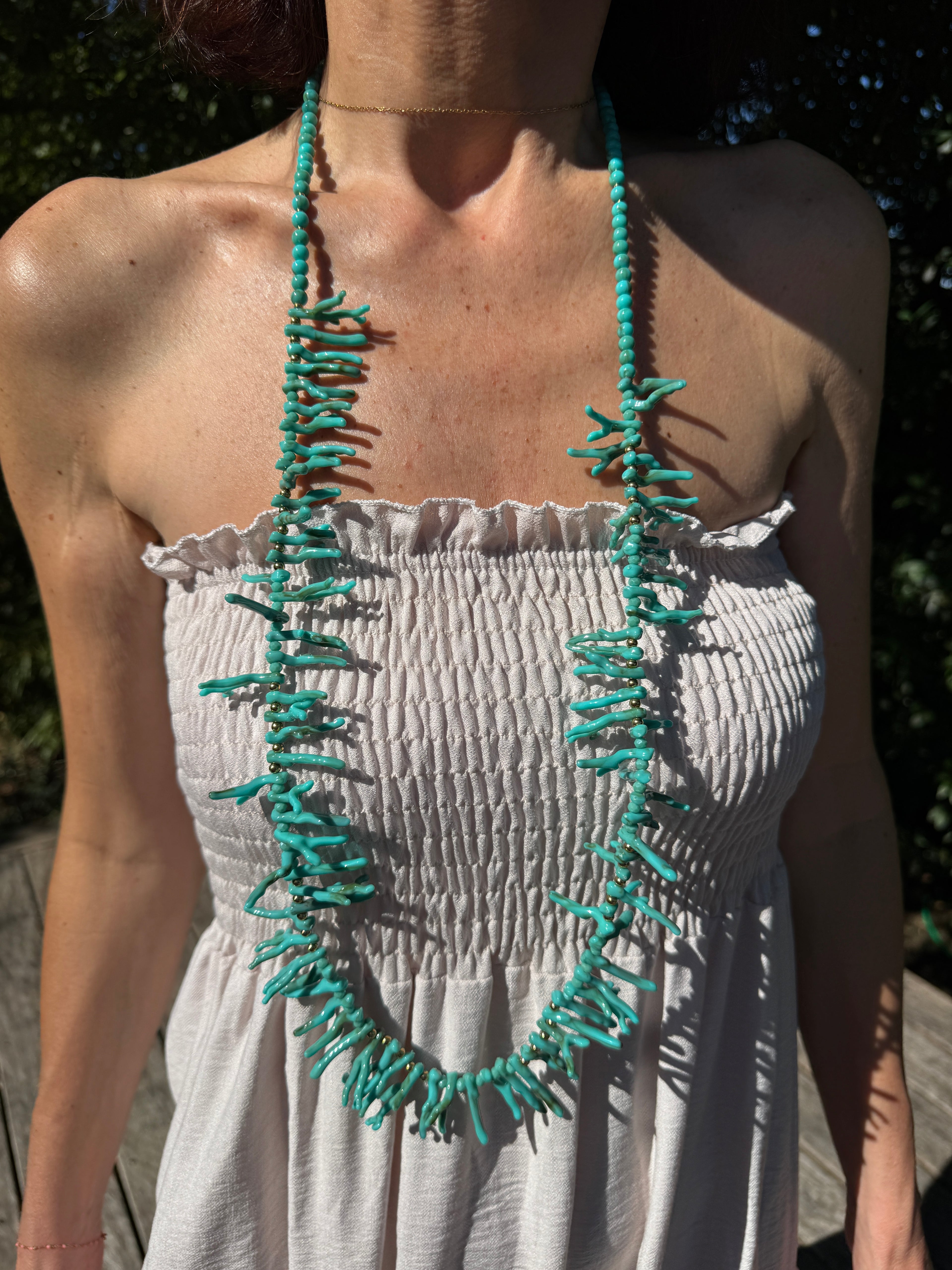 Sautoir Corail Turquoise