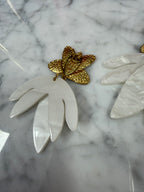 Boucles d’oreilles nénuphar blanche