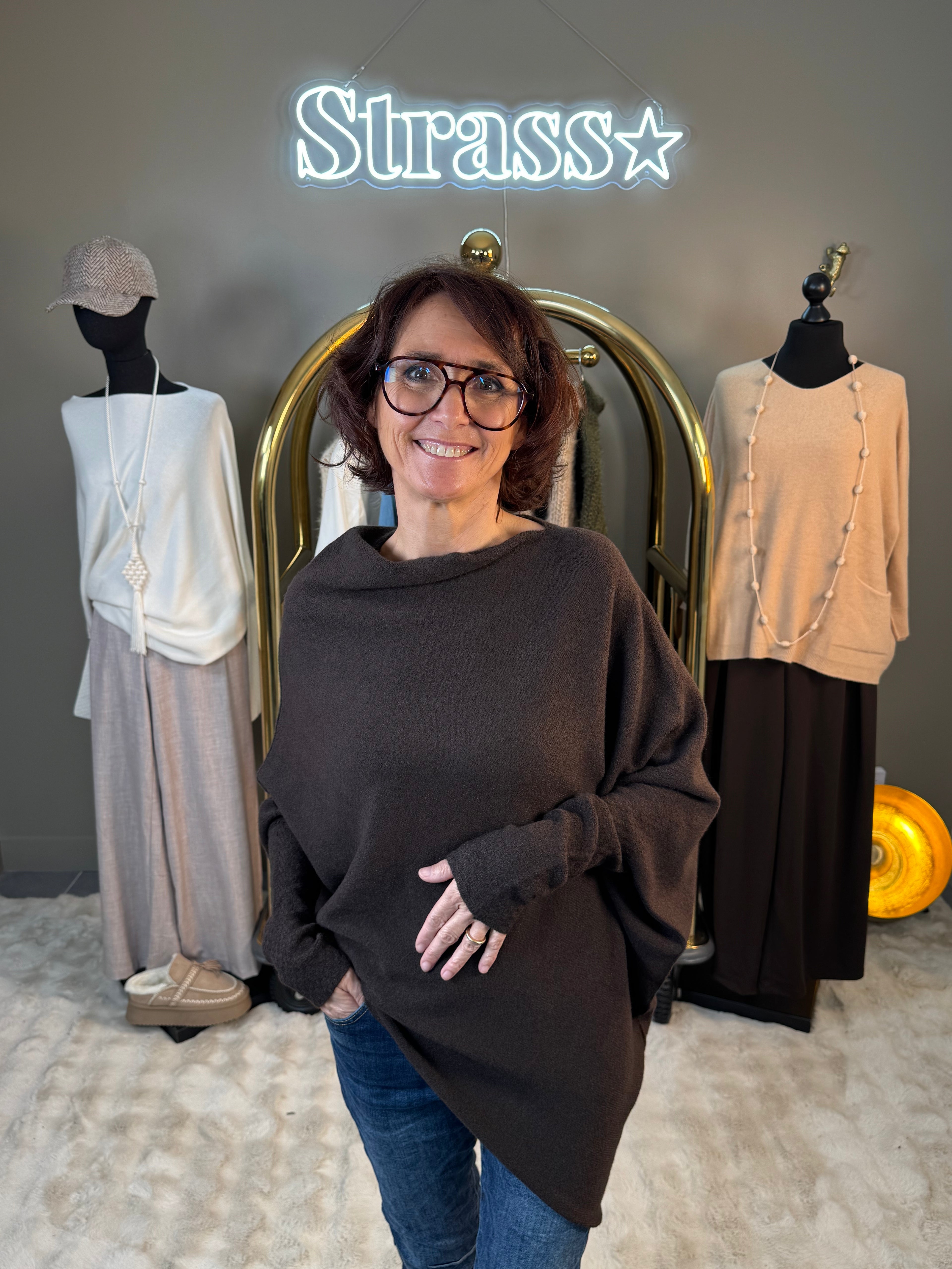 Pull Max Asymétrique Choco