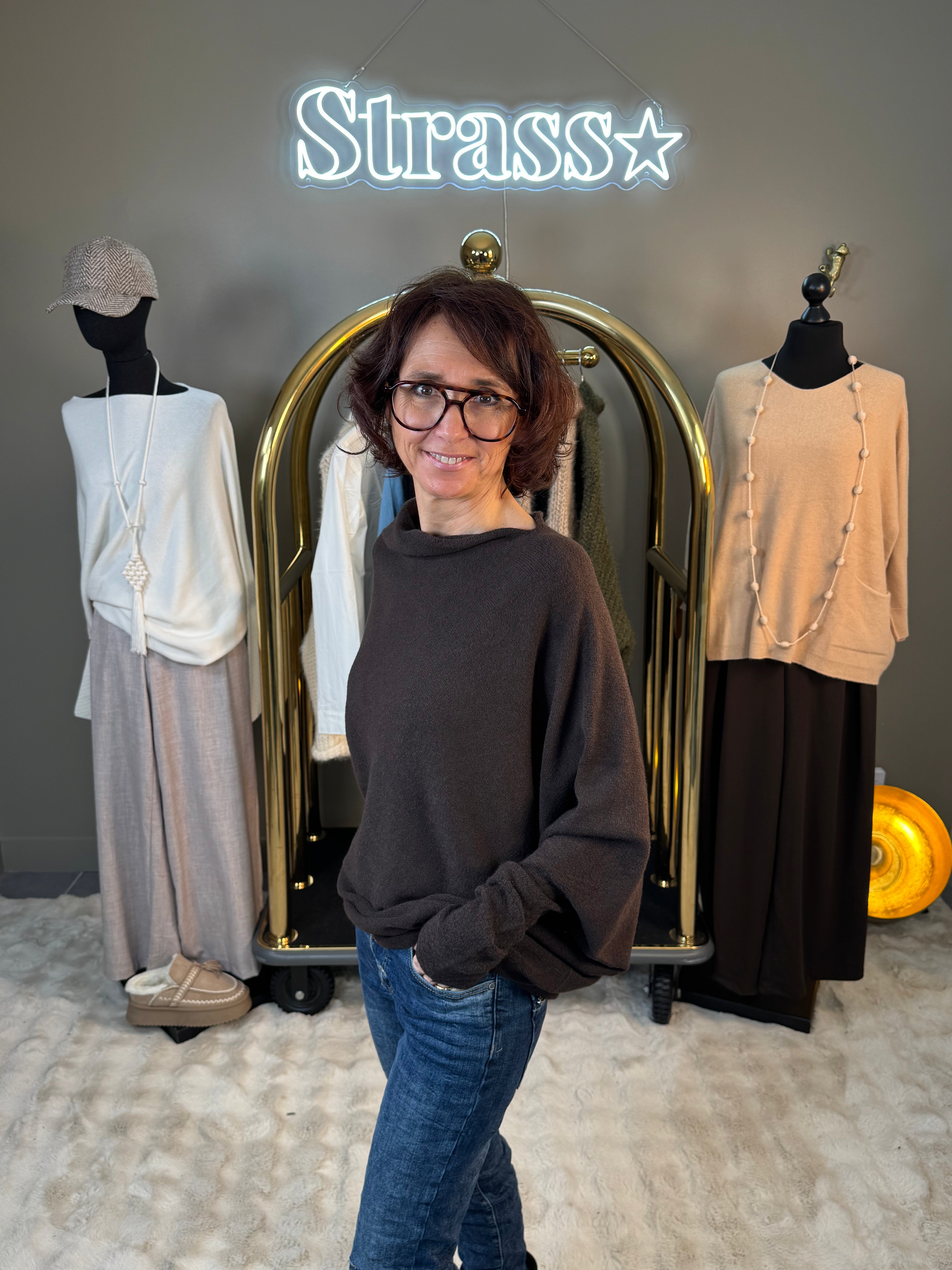 Pull Max Asymétrique Choco