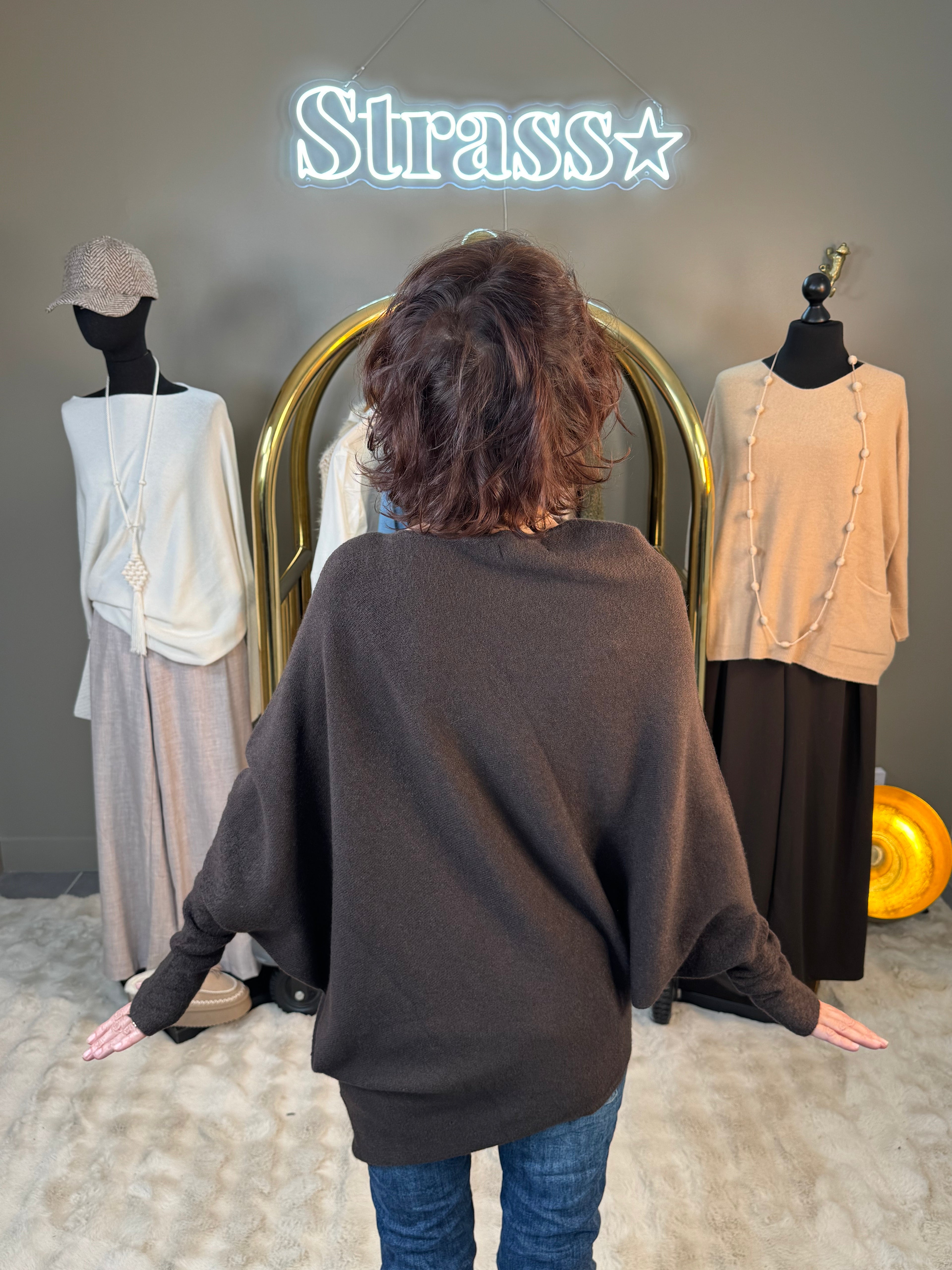 Pull Max Asymétrique Choco