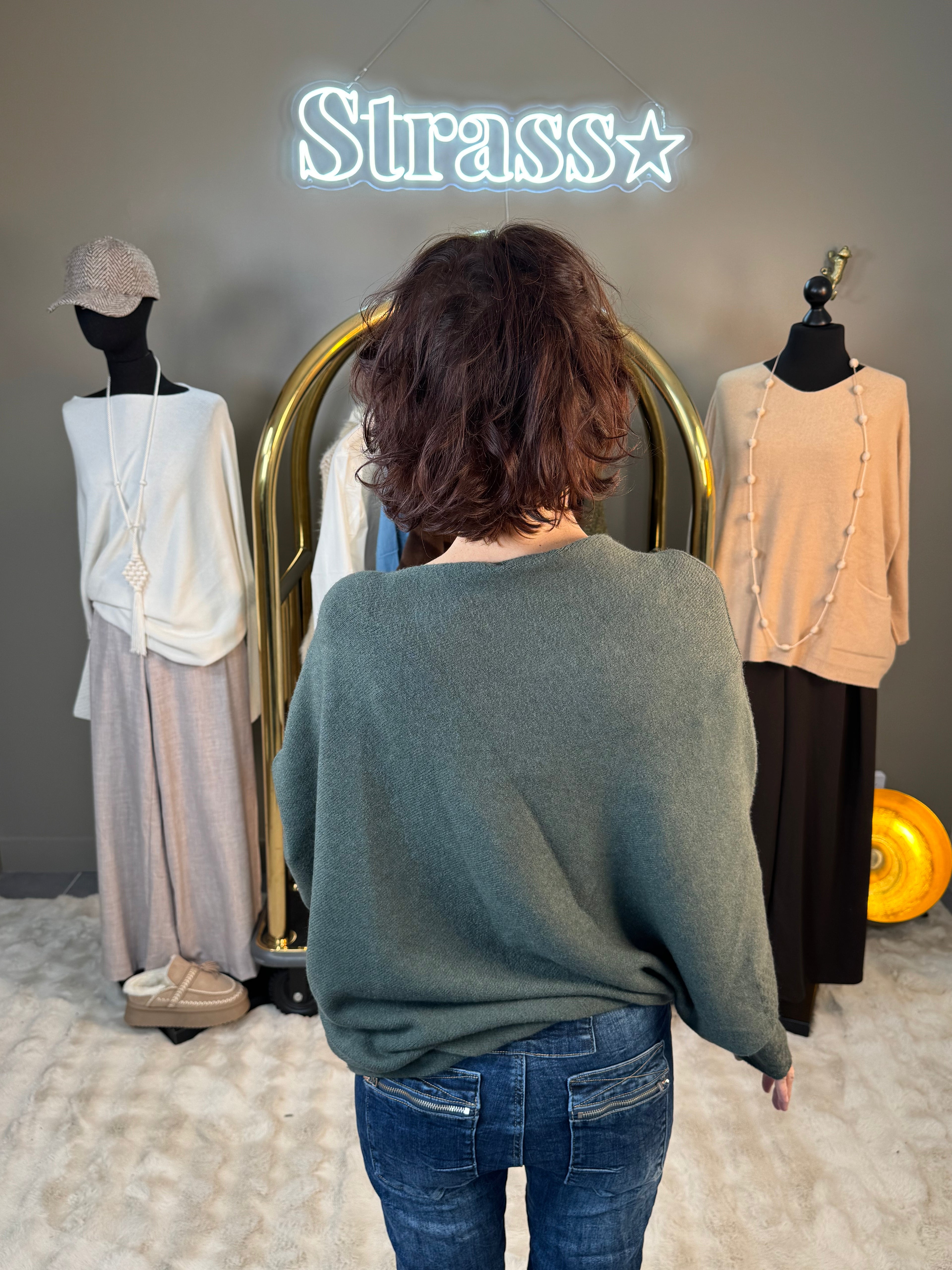 Pull Max Asymétrique Kaki