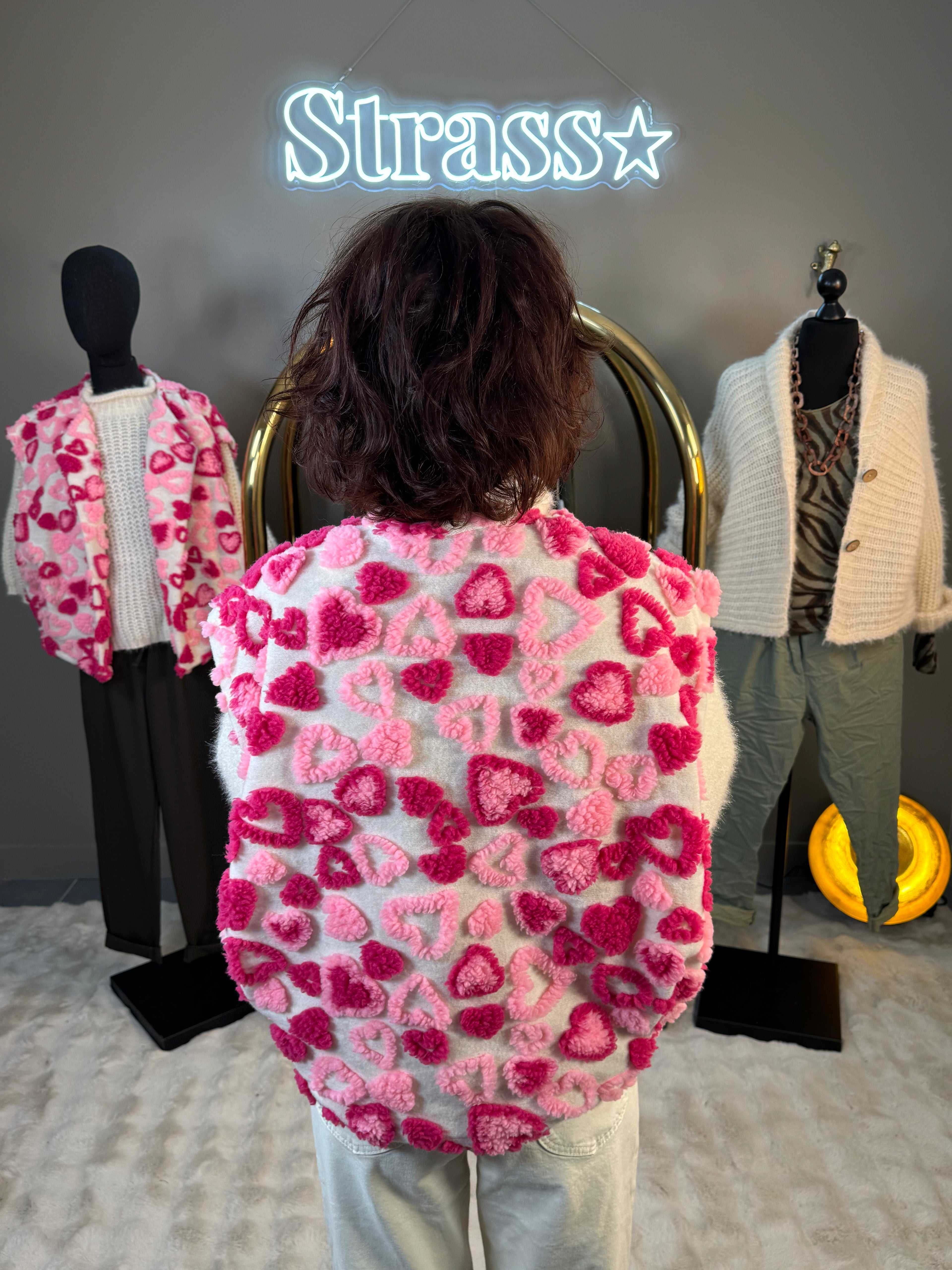 Gilet Sans Manche De Tout Coeur Rose