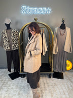 Manteau Laine Rase Camel