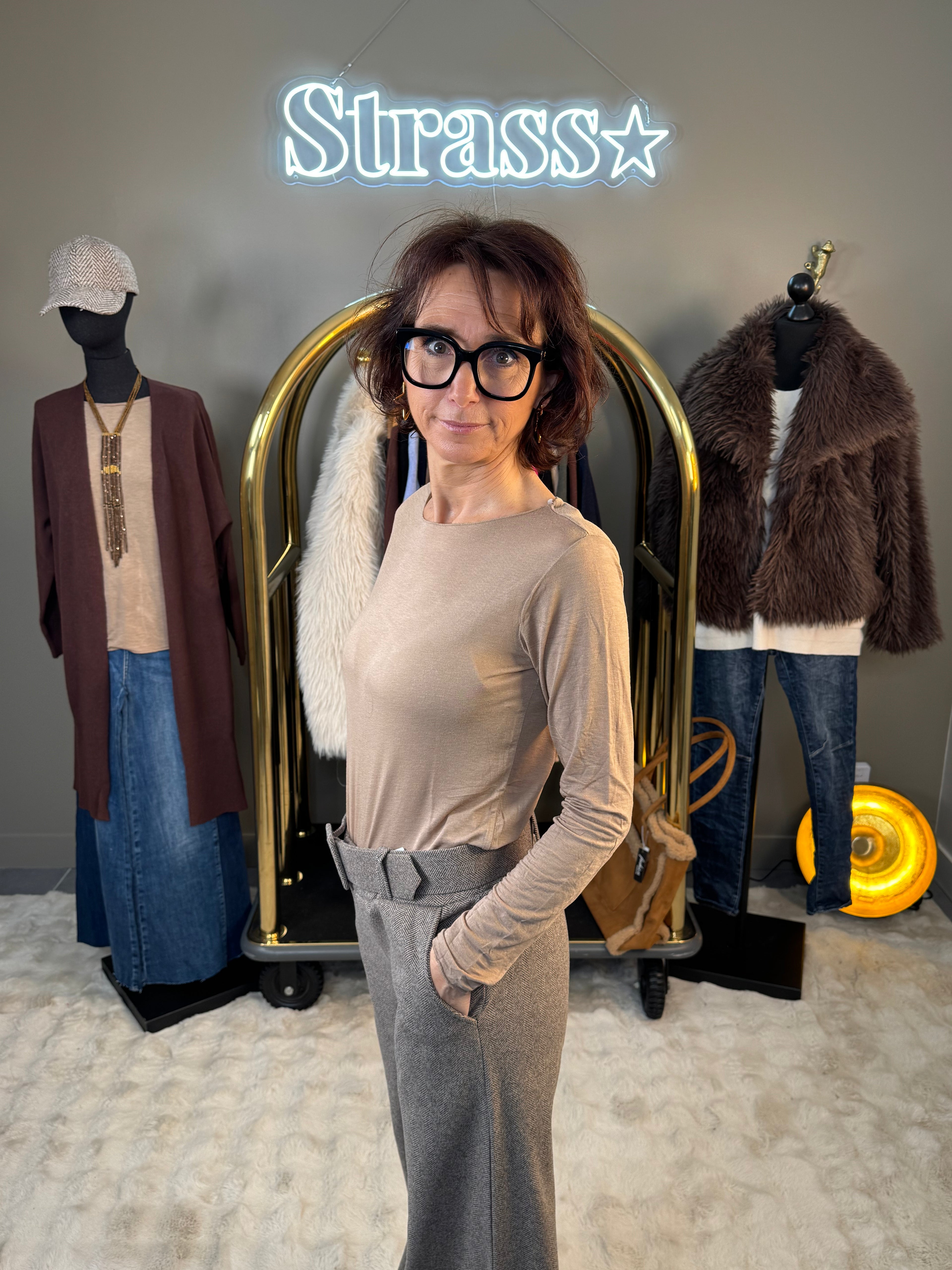 Sous Pull Cachemire Camel