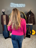 Pull Max Col Montant Fuschi