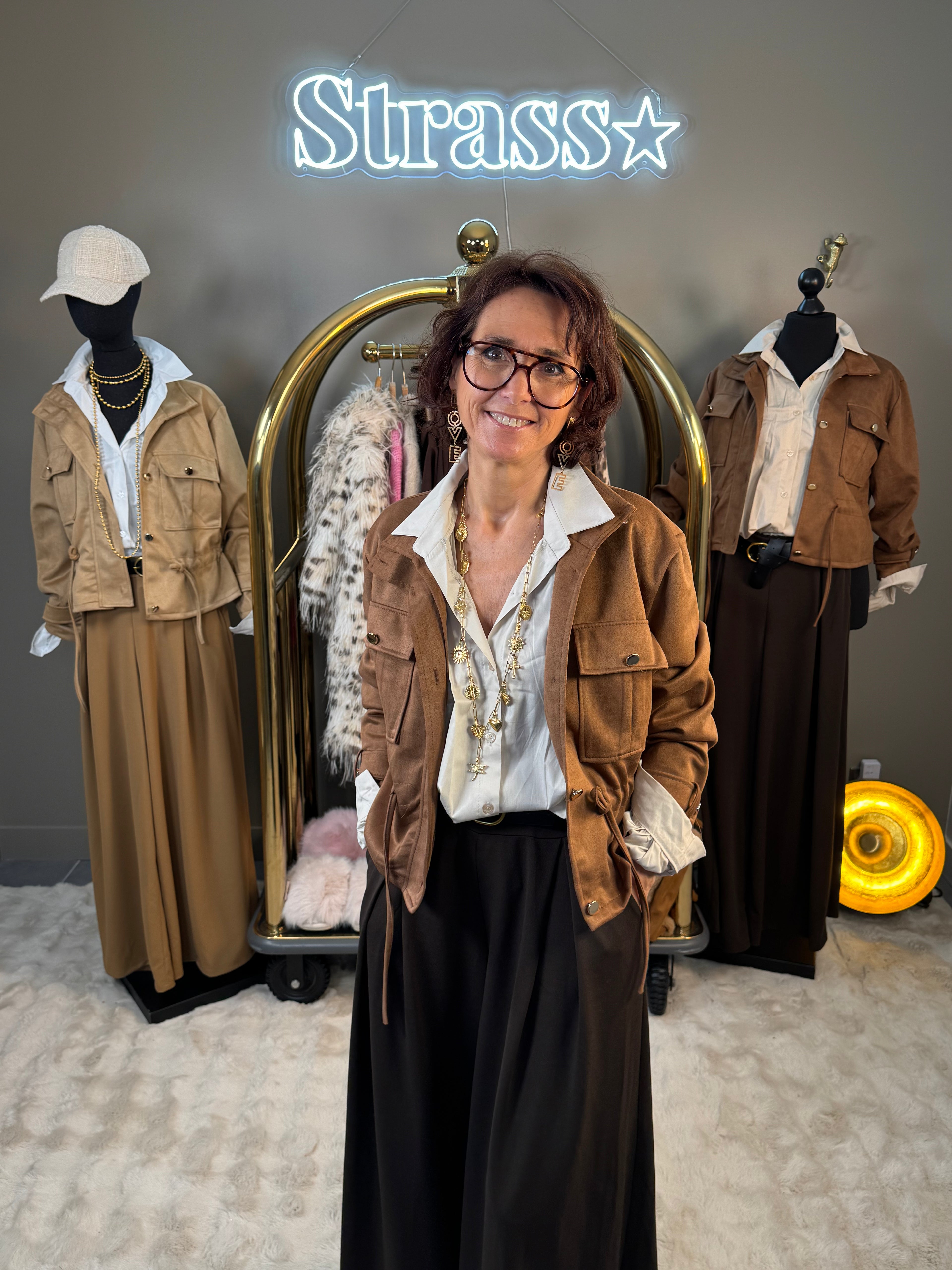 Veste Suédine Choco