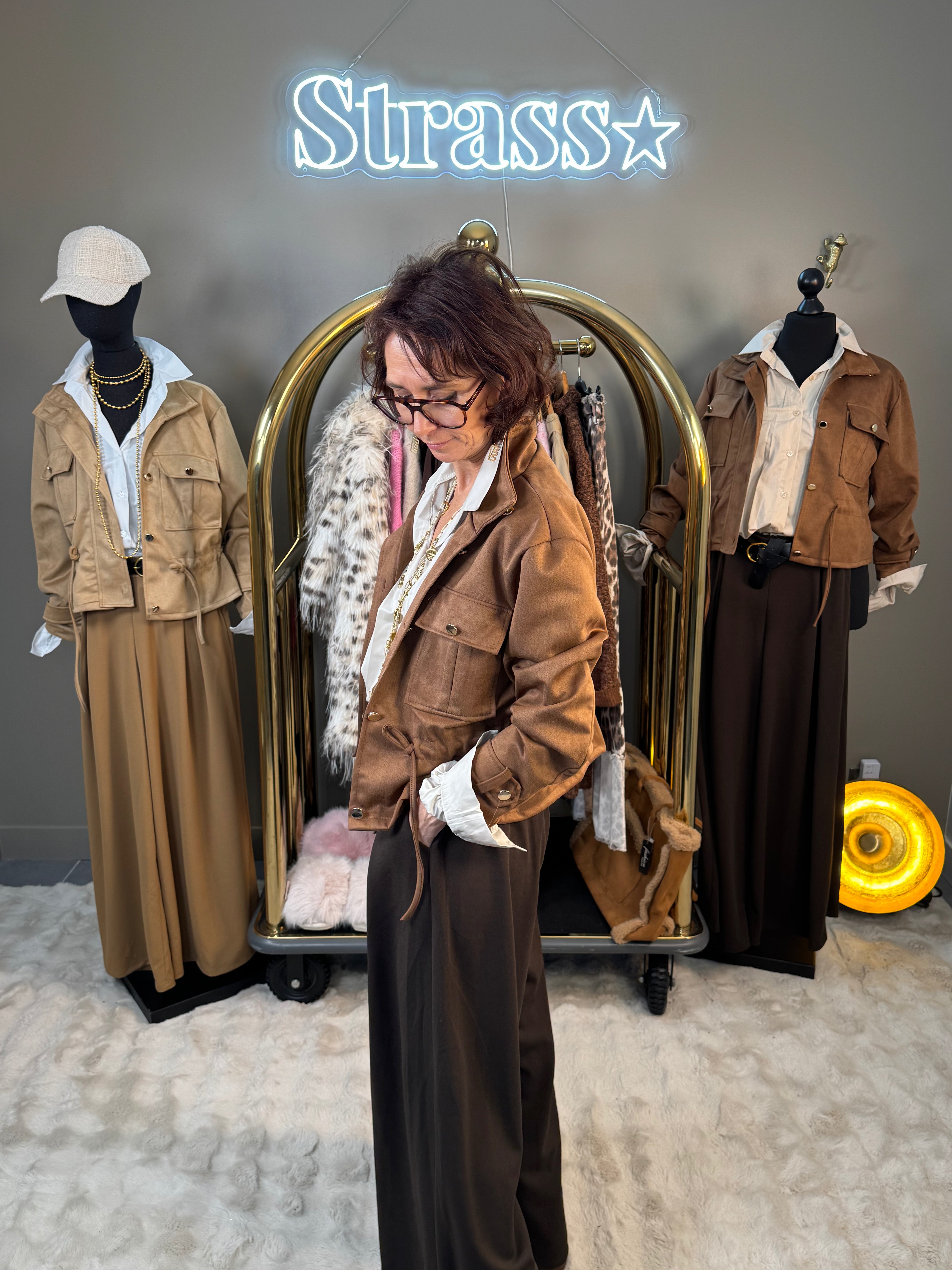 Veste Suédine Choco