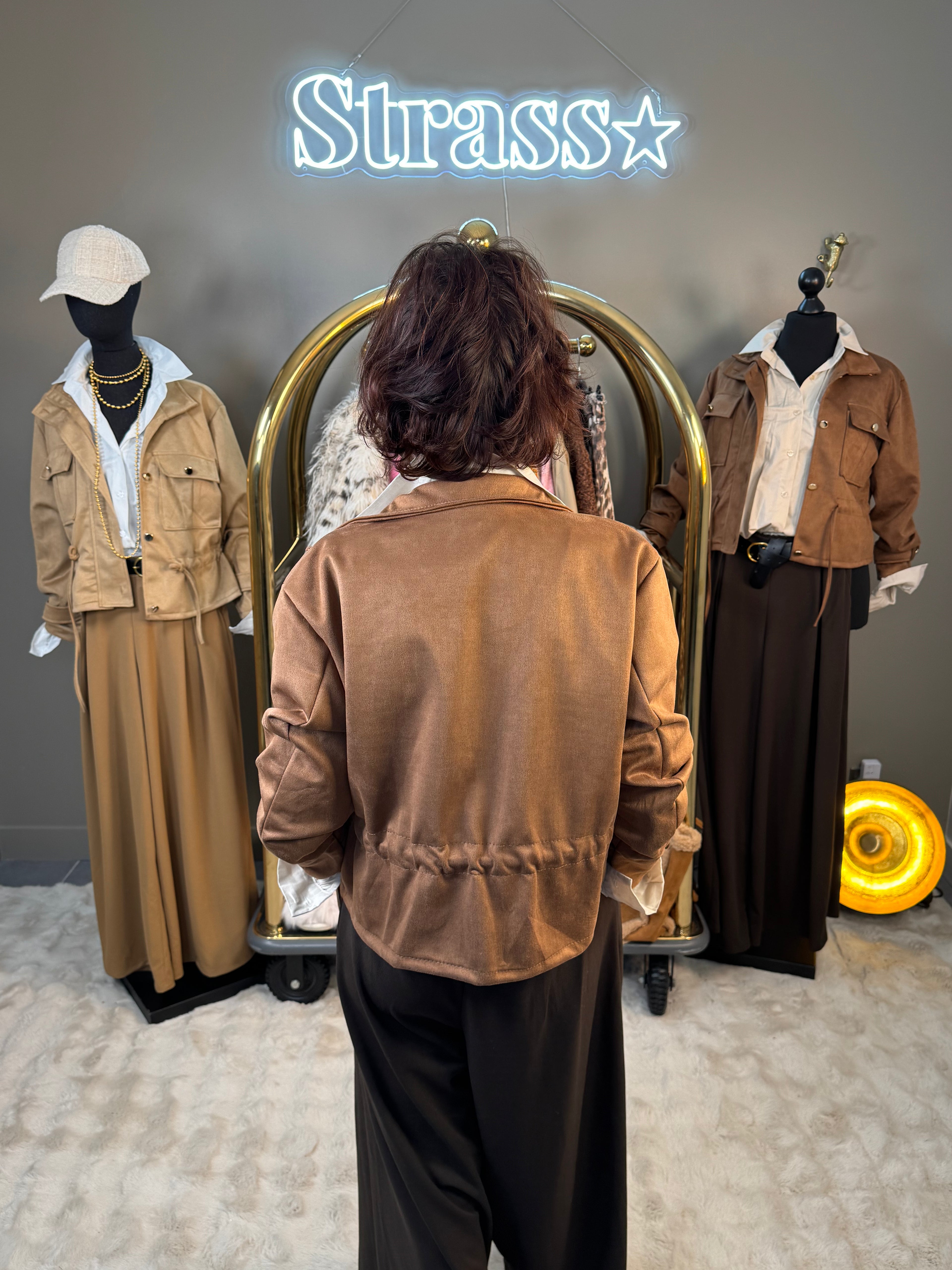 Veste Suédine Choco