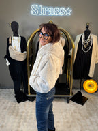 Blouson Kiki Capuche Beige