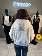 Blouson Kiki Capuche Beige