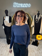 Sous Pull Cachemire Bleu Marine