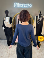 Sous Pull Cachemire Bleu Marine