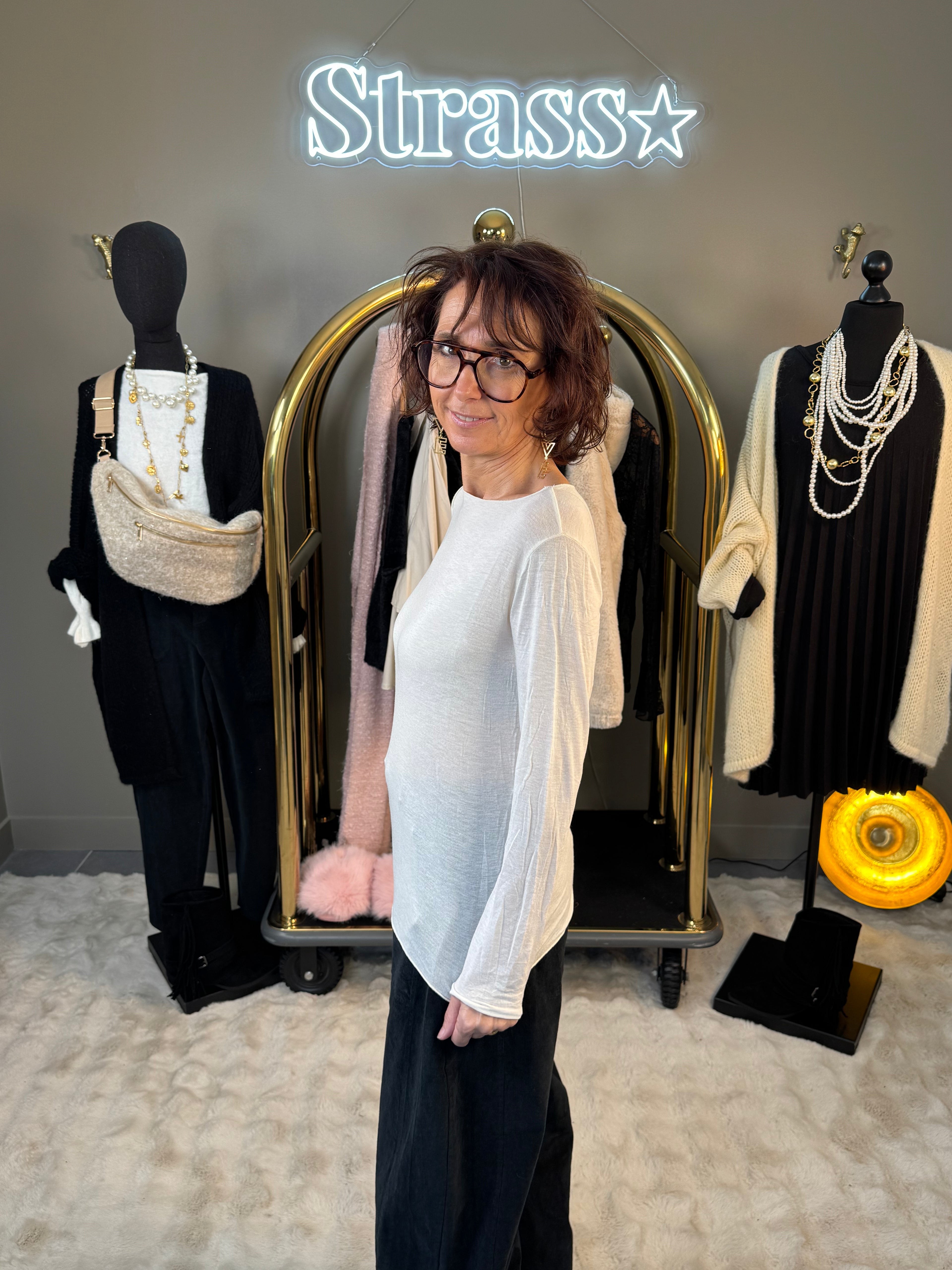 Sous Pull Cachemire Écru