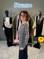 Sous Pull Cachemire Léopard