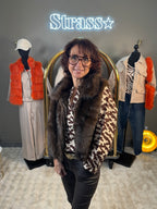 Gilet Sans Manche Marcel Fausse Fourrure Choco