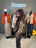 Gilet Sans Manche Marcel Fausse Fourrure Choco