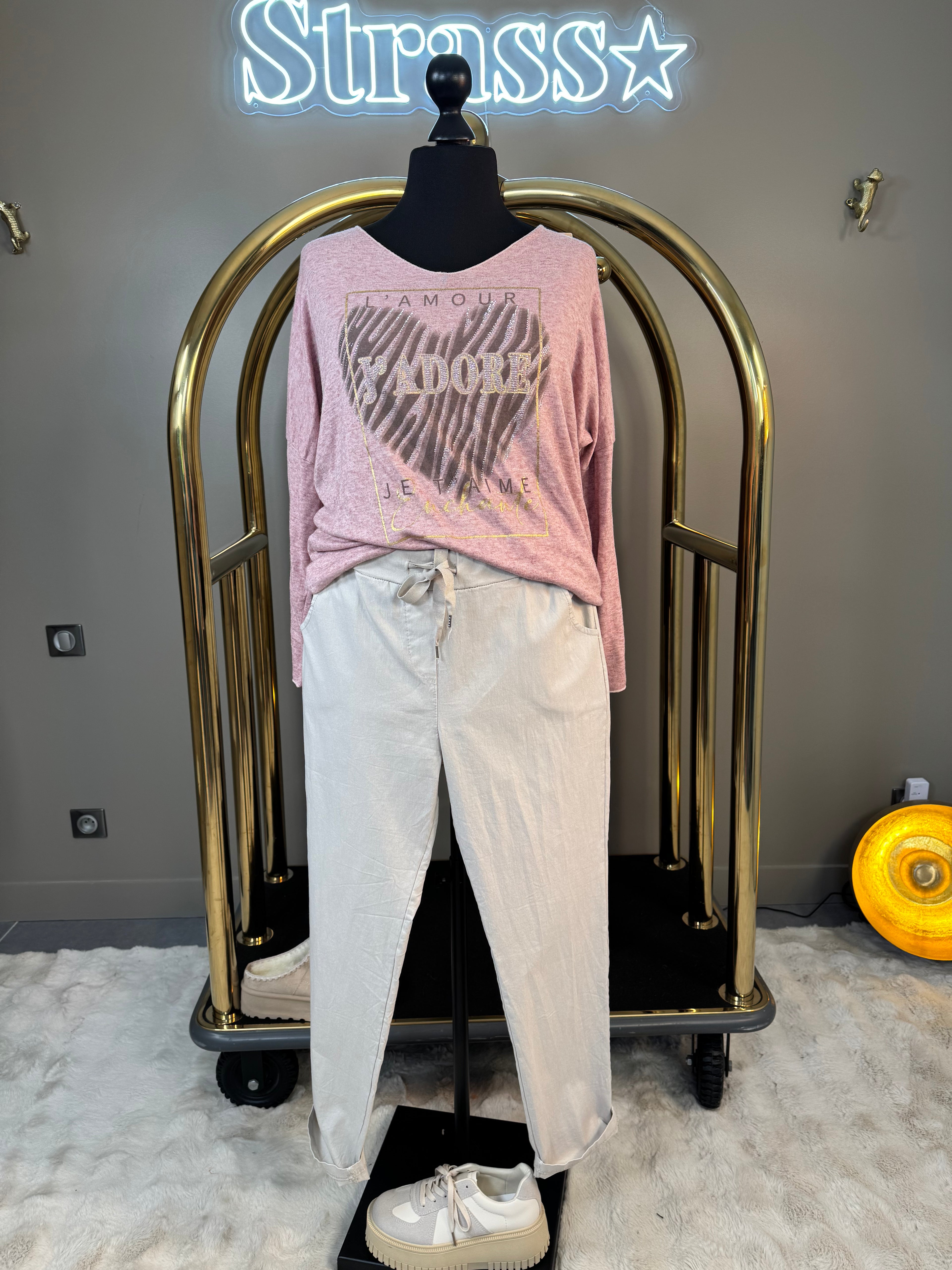 Pantalon Bella 2 Beige