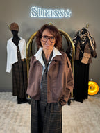 Bombers Aviateur Suedine Choco