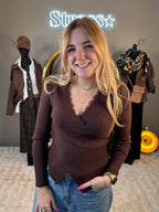 Pull Cache Coeur Choco