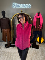 Veste sans manche Fausse Fourrure Claudia