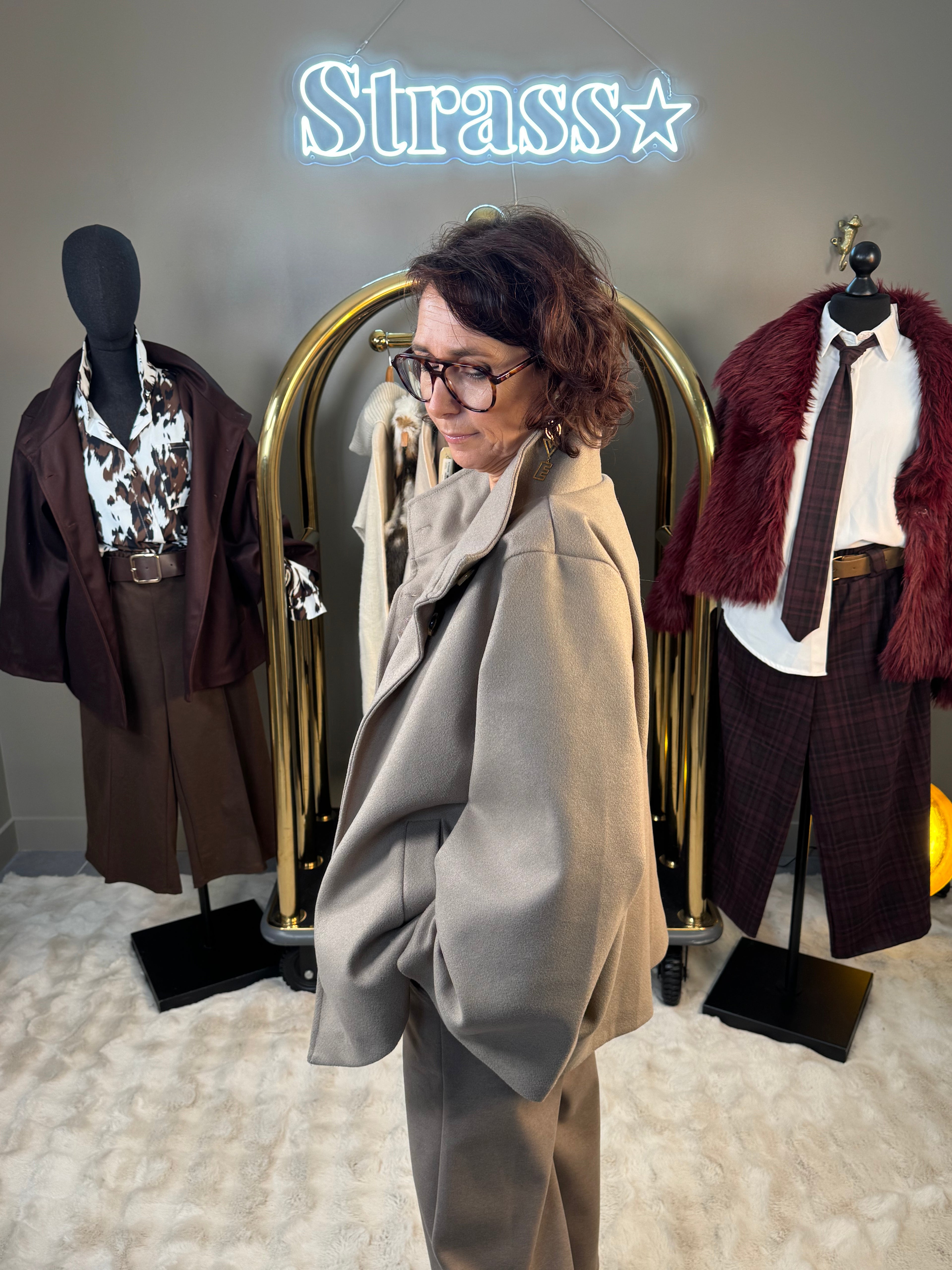 Manteau Darling taupe