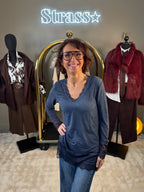 Top Chaleur Bleu Jean