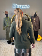 Pull Col Bénitier Kaki